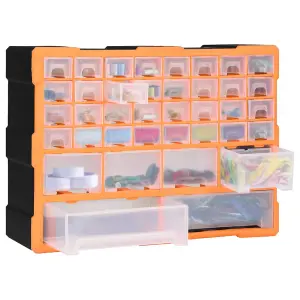 Berkfield Multi-drawer Organiser with 40 Drawers 52x16x37.5 cm