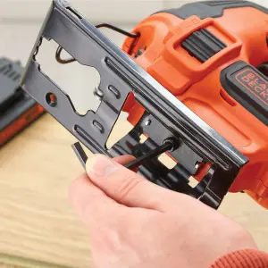 Black+Decker 18V POWERCONNECT Brushed Cordless Jigsaw (Bare Tool) - BDCJS18N-XJ