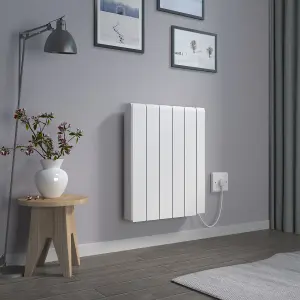 Right Radiators 5FIN 1500W Ceramic Radiator Electric Smart Heater WIFI Control Wall Mounted Portable Timer