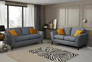 Modern Home Caxton 3+2 Seater Sofa Set Denim