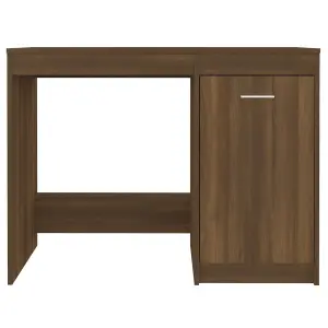 Berkfield Desk Brown Oak 100x50x76 cm Engineered Wood