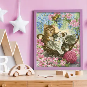 KITTY KNITS - Diamond Painting Kit: Kitty Knits - Diamond Dotz