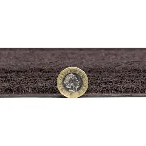 JVL Mud Grabber Spaghetti Scraper Doormat, 40x60cm, Brown Border