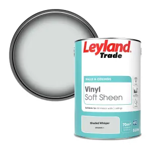 Leyland Trade Vinyl Soft Sheen Walls & Ceilings Emulsion Paint Shaded Whisper (PPG0995-1) - 5L