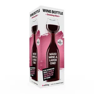 Winning Wine Bottle Drinking Glass with 800ML Capacity