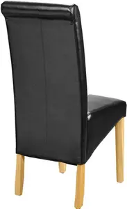 Astin Upholstered Dining Chair (Set Of 6) Three Posts Upholstery Colour: Black