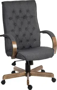 Warwick Executive Chair Grey Fabric