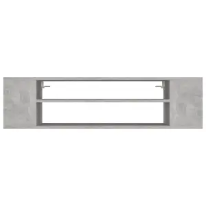 vidaXL Hanging TV Cabinet Concrete Grey 100x30x26.5 cm Engineered Wood