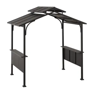 Sunjoy Grill Gazebo ASPE - 244cm x 152cm With 2 Shelves