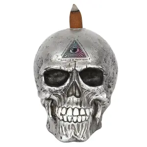 Alchemy The Void Resin Backflow Incense Burner Silver (One Size)