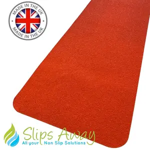 Non Slip Tape Roll Pro Standard Grade -Indoor/Outdoor Use by Slips Away - Orange 100mm x 18m