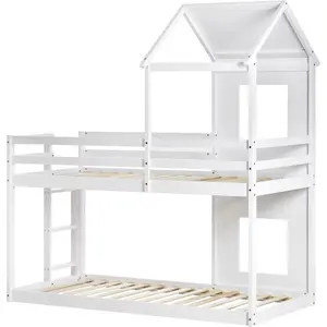 Single (3') Standard Bunk Bed by LIFE CARVER White