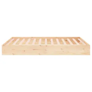 Berkfield Bed Frame Solid Wood 150x200 cm King Size