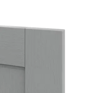 GoodHome Alpinia Matt slate grey wood effect Shaker Tall larder Cabinet door (W)300mm (H)1467mm (T)18mm