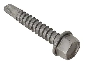 ForgeFix TFHUWSD5550L TechFast Roofing Sheet to Steel Hex Screw No.3 Tip 5.5 x 50mm Box 100 FORTFH5550L