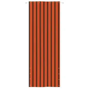 Berkfield Balcony Screen Orange and Brown 80x240 cm Oxford Fabric