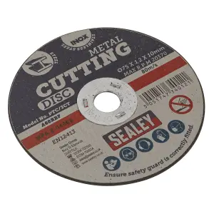 Sealey General Purpose Flat Cutting Disc 75mm x 1.2mm 10mm Bore PTC/3CT