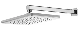 VURTU Hunsdon Square Fixed Shower Head, 101(H) x 200(W), Chrome, 991110