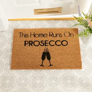 This Home Runs On Prosecco Doormat