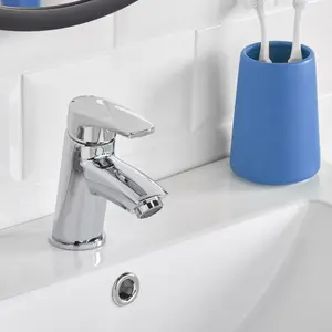 Bristan Divine Small Chrome effect Basin Mono mixer Tap