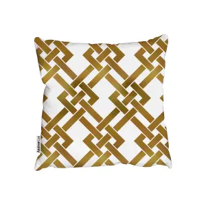 Cushions - Golden twisted strips (Cushion) / 45cm x 45cm