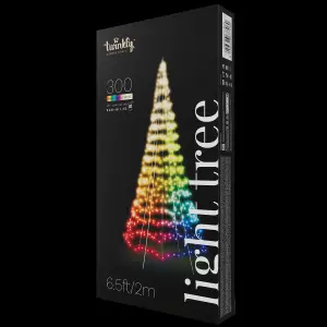 Twinkly Light Tree 2m 300 LED RGB+W - Pole Included