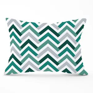 Geometric Retro Vintage Colored Chevron Pattern Cushions 33cm x 48cm