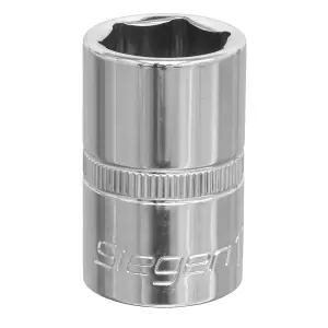 Sealey 17mm 1/2" Square Drive WallDrive Socket Tool Chrome Vanadium Steel S0655