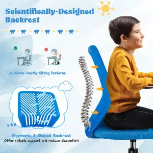 COSTWAY Kids Mesh Computer Chair Ergonomic Desk Chair