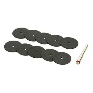 Draper Cutting Wheels and Holder for D20 Engraver/Grinder (10 Piece) 08957