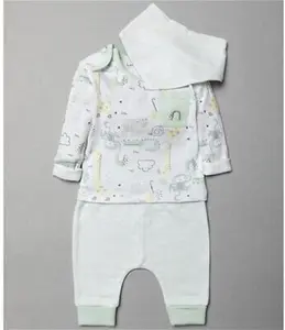 Sustainable Organic Cotton - Top, Jog Pant & Bib Outfit Green