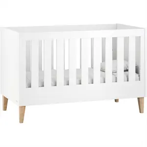 Saluzzo Convertible Cot Bed Premium White