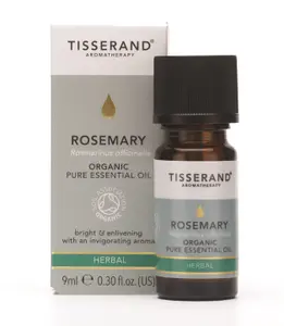 Tisserand Aromatherapy - Rosemary - Organic Essential Oil ,Massage Oil, Aromatherapy Oil - 100% Natural Pure Essential Oils , 9ml