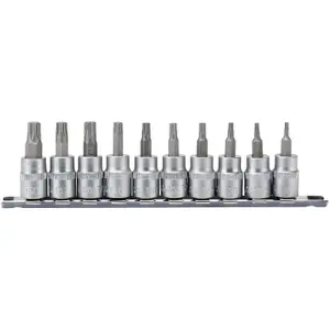 Draper 3/8" Sq. Dr. Draper TX-STAR Plus Socket Bit Set 10 Piece 16339