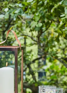 Hampton Tall Lantern in Copper H40cm W18cm