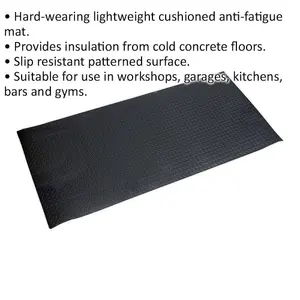 910 x 1980mm Lightweight Anti-Fatigue Mat for Workshops and Garages