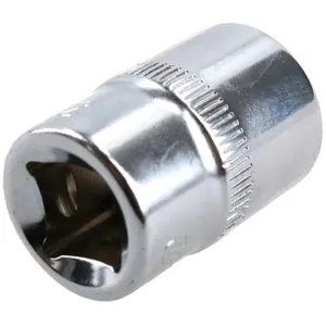 E22 Female Torx Socket Star Bit 1/2" Drive Standard External Chrome Vanadium