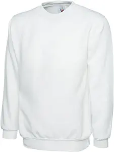 Uneek Classic Sweatshirt UC203 White L Colour: White, Size: L