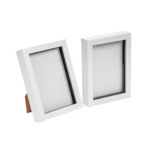 Nicola Spring - 3D Box Photo Frames - 5 x 7" - Pack of 2