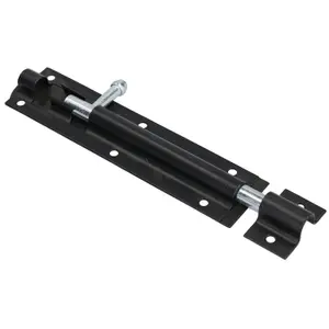 150mm Tower Bolt Latch Sliding Lock Gate Shed Door Padbolt & Fixings