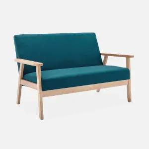 sweeek. 2-seater scandi-style loveseat sofa Isak 114x69.5x73 cm