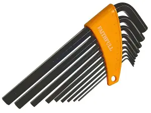 Faithfull  Long Arm Hex Key Set, 9 Piece (1.5-10mm) FAIHKS9ML