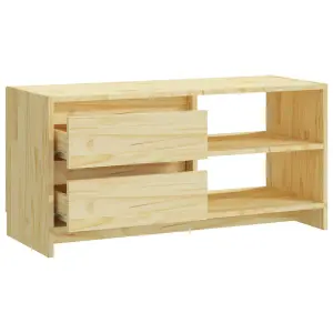 vidaXL TV Cabinet 80x31x39 cm Solid Pinewood