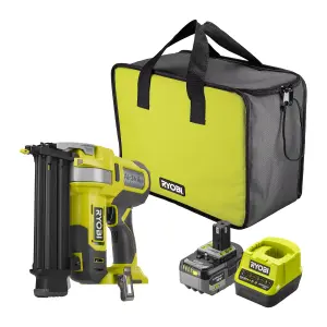 Ryobi 18V 50mm 1 x 4Ah Li-ion One+ Cordless Straight Nail gun