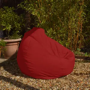 rucomfy Outdoor Water Resistant Slouchbag Beanbag - Red