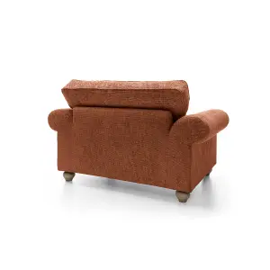 Ingrid Collection Cuddle Chair in Burnt Orange