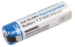 PRO ELEC - Industrial NiMH Rechargeable AA Battery, 2700mAh Tagged