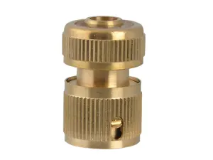 Faithfull SB3007A Brass Female Water Stop Connector 12.5mm (1/2in) FAIHOSEWC