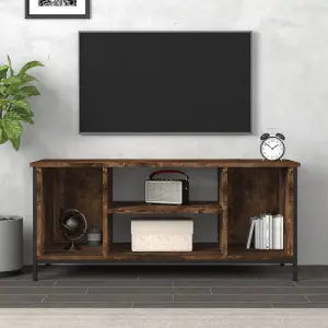 Berkfield TV Cabinet Smoked Oak 102x35x45 cm Engineered Wood