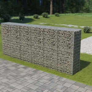 Berkfield Gabion Wall with Covers Galvanised Steel 300x50x150 cm